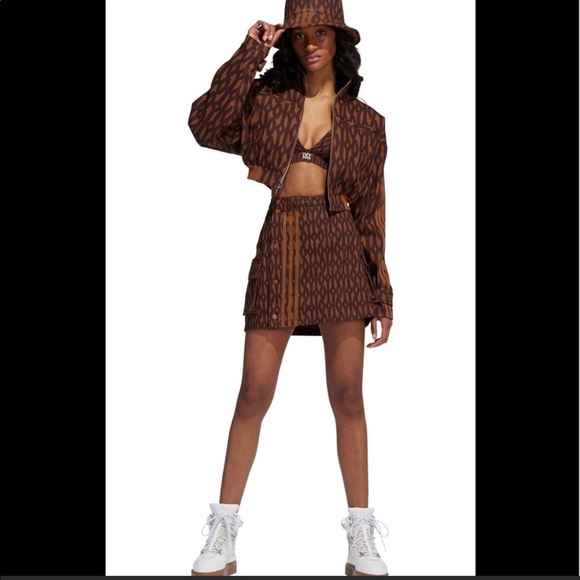 Brand New Blu Ivy jacket and skirt set with high tops sneakers. - Picture 1 of 2